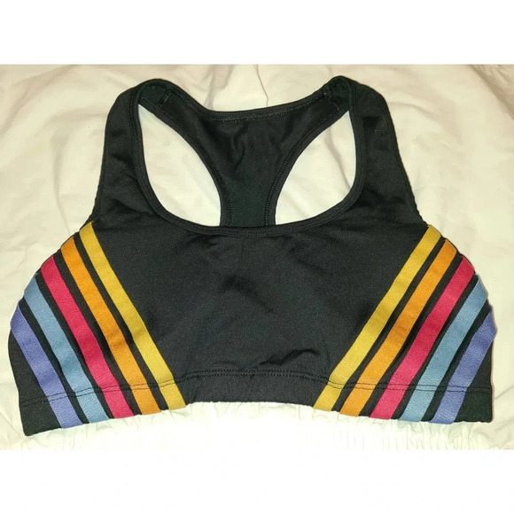 Women's Activewear Bra Women's Medium Black Racerback Strap Athletic Fit (AAA) - Picture 1 of 3